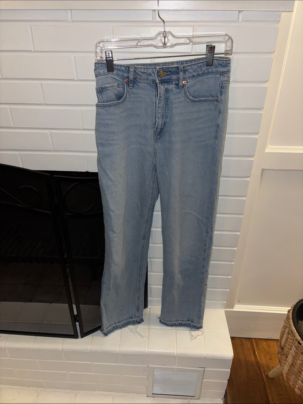 Light Blue Women’s Straight-Leg Jeans